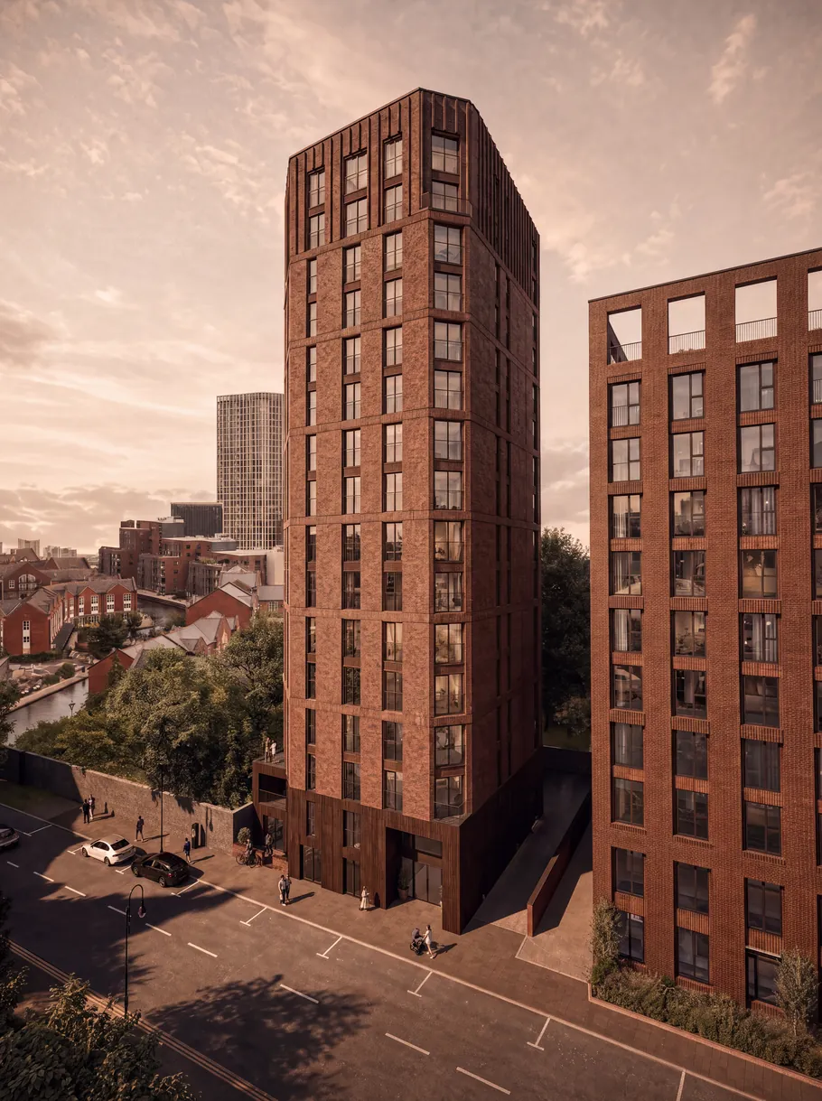 Piccadilly Wharf on Store Street, Manchester (CGI)