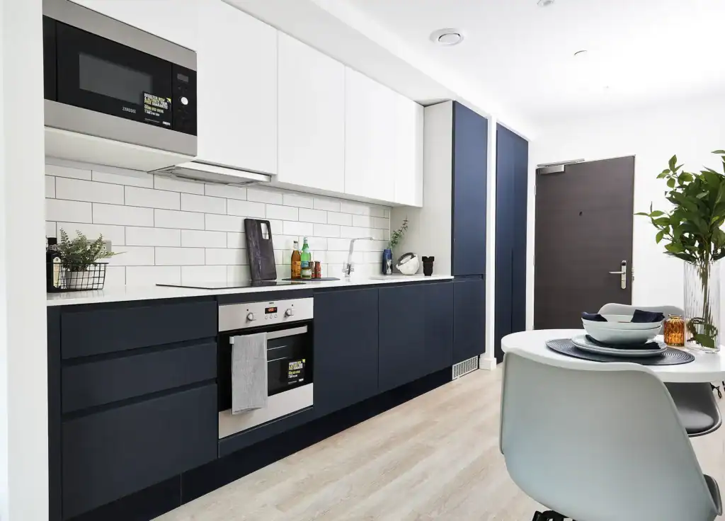 Kitchen at Vita Living, Manchester